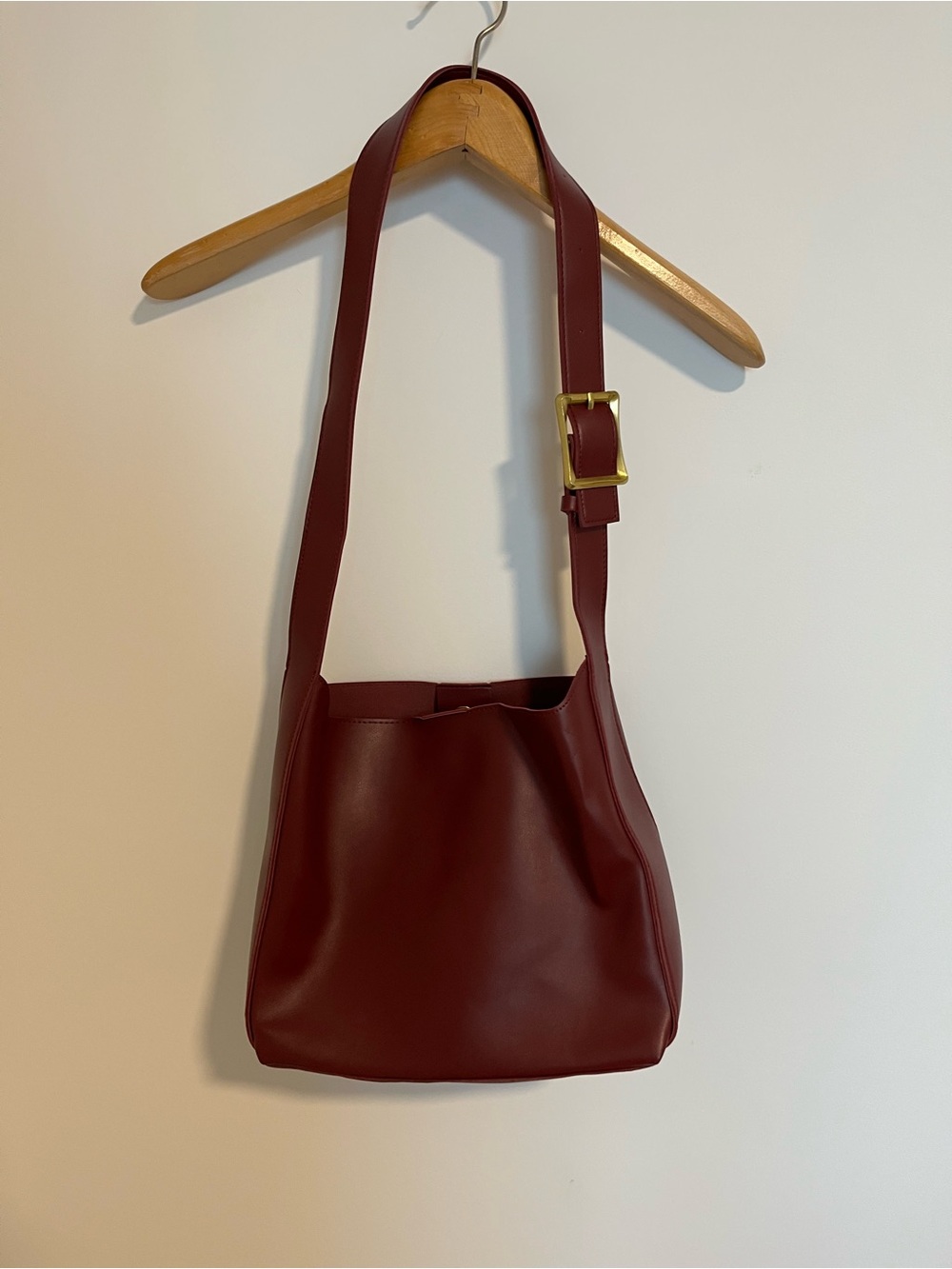 Shoulder Burgundy dark red Crossbody Bag purse